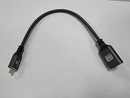 Micro HDMI to HDMI Cable Adapter, 0.65Ft/0.2M Micro HDMI Male to HDMI Female Support 8K 4K for HDTV,