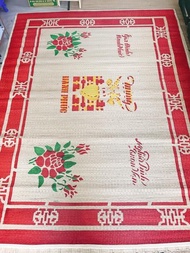 Chiếu Cói In Hoa 1m8x2m Bo Viền