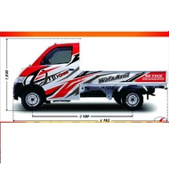Stiker Striping Variasi Stiker Mobil Pickup Grandmax Stiker Custom Teks