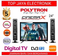LED TV POLYTRON 24 INCH DIGITAL CINEMAX POLYTRON PLD24TV1855 TV NEW SERIES/TV ANALOG