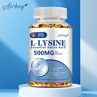 Airboy L-Lysine Supplement, L-Lysine (L-Lysine HCl) 500 mg, Amino Acid