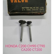 HONDA C200 CA200 CT200 CM90 CT90 EXHAUST & INTAKE VALVES NITTAN JAPAN VALVE