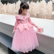 Disney Princess Aurora Dress,Kids Dress,Girl Dress,Girl Long Dress,Ice and Snow Love frozen dress,frozen party supplies,elsa costume,frozen dress,princess dress,princess dress for girl,kids dress