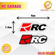 RC Garage Stickers RC Garage Visor Sticker/ RC Garage Helmet Sticker/ RC Moto Garage Sticker/ Sticke