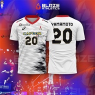 Japan Olympic Volleyball Jersey Nishida Yuji Black Casual Women Men Tshirt(Free name and number)