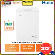 [ NUR@PETRA ] Haier Chest Freezer BD-138HME 103L 4 Star Energy Saving BD138HME Peti Sejuk Beku