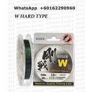 GOSEN Braided Line W HARD TYPE PE 150M BRAIDED FISHING LINE made in japan tali benang braid