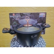 Panci x indomaret/berlinger haus deep fry fan 24cm, berlinger haus casserole 20cm