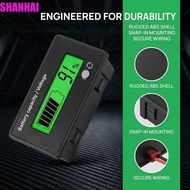 SHANHAI Battery Capacity Indicator, Monitor Battery Testers Battery Gauge, Plastic Housing Voltage M