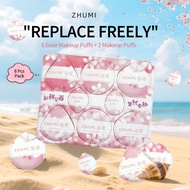 8 pieces of one-piece picking powder puff Air cushion powder puff liquid foundation special finger t