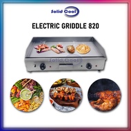 [ SOLID COOL ] STAINLESS STEEL ELECTRIC GRIDDLE 820 | GRILL BURGER FISH CHICKEN