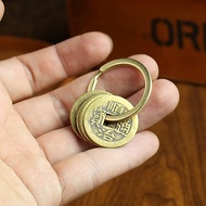 GANTUNGAN Ancient coin keychain wudi qian ancient ancient fengshui coin keychain 5 lucky lucky lucky