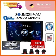 SOUNDSTREAM Anzuo Explore 360 Cam Supported, DSP & 4G SIM Car Android Player (9"/10"/4 + 64GB)  fm r