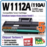 5x W1112A  W1112X W1110A Compatible Black Laser Toner For H* Laserjet 108 108A 108w H* 136 MFP 136a 
