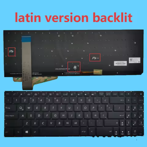 FX570 Spanish/Latin Backlit Keyboard for ASUS VivoBook X570 X570U X570Z X570D YX570 YX570UD FX570 FX