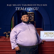 Ready Stock Tema Ungu - PLUS SIZE Baju Melayu Tailored Fit Bulan Bintang HQ 2025 (NEW)