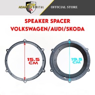 2pcs 6.5 inch Car Speaker Mounting Spacer Adaptor Rings Bracket Panel for VolksWagen VW Magotan Pass