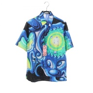 【สินค้ามือสอง】 ดิออร์ Dior DIOR × KENNY SCHARF เสื้อเชิ้ตแขนสั้น 193C545A5194 ผ้าไหมผสมคอตตอน ×KENNY