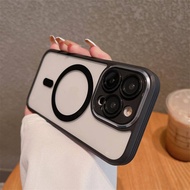 High Quality Compatible i-Phonê 15 Pro Max 15 Pro 15 Plus 15 Metal Magnetic Protect Camera Case