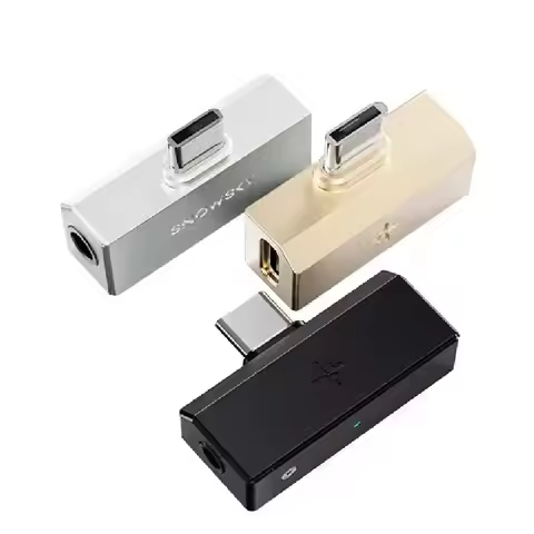 FiiO Snowsky TINY A/B USB DAC AMP Adapter Headphone Amplifier 3.5/4.4mm/Type-C PEQ Tuning Hi-Res Aud