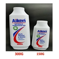 Aiken Naturally Antibacterial Talc Powder / Bedak Antibakteria (150g / 300g) Body Powder