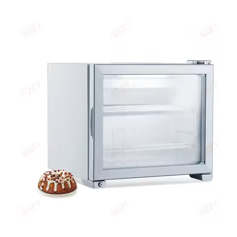 Commercial Small Freezer Display Italian Ice Cream Showcase Black White Customized 55/90/112L Portab