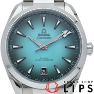 歐米茄海馬系列Aqua Terra 150公尺同軸41毫米綠松石色腕錶（220.10.41.21.03.006） - 錶盒、保固卡、不鏽鋼、男士腕錶、綠松石色、成色極佳、全新。