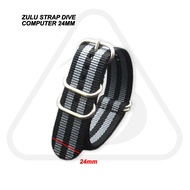 Nato Zulu Strap Dive Computer 24mm Scuba Diving Watch Strap Suunto D6i