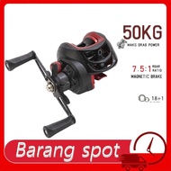 Reel Mesin Pancing Casting Reel Bc Reel Baitcasting Reel 50kg Max Drag Fishing Reel Double Spool