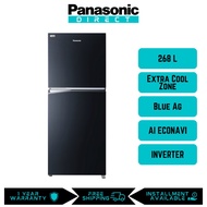 Panasonic NR-TV301 288L Inverter Energy Saving 2-Door Top Freezer Refrigerator Fridge NR-TV301BPKM