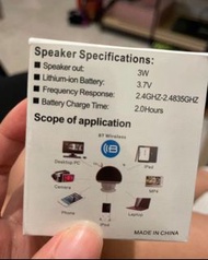 Mini wireless speaker 無線藍牙喇叭