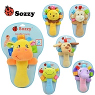 NEW sozzy 0 month + infant Baby Toy rattles Mobiles Bibi sticks Soft Plush Doll Baby Crib Bed Hangin