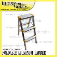 FOLDABLE ALUMINUM LADDER (3 STEP) Ladder Foldable Ladder Step Ladder