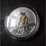 Silver Canada cougar gilded 2012 1 oz silver coin limited edition