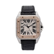 Cartier Cartier Cartier 18K Rose Gold Diamond Automatic Mechanical Watch Men's W20107X7