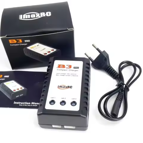 IMAX B3 pro Compact Lipo Battery Charger EU Plug 7.4V 11.1V 2S 3S for RC Helicopter Power Supply 110