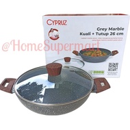 Cypruz Ki0648 26cm Marble Granite 26 cm Non-Stick Frying Pan Non-stick Frying Pan Kwalik