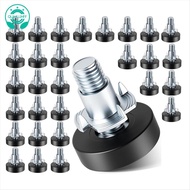 30-Piece Furniture Feet Pads Black Plastic Furniture Legs Adjustable Leveling Feet Table Feet Furnit