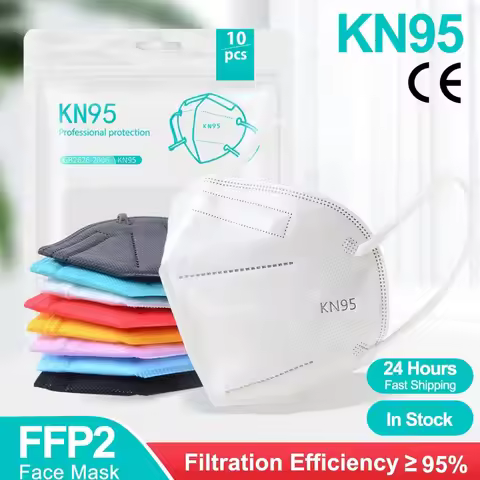 10-200Pcs FFP2 Masks kn95 Mascarillas KN95 Face Mask Filter 5Layers mascarillas quirurgicas homologa