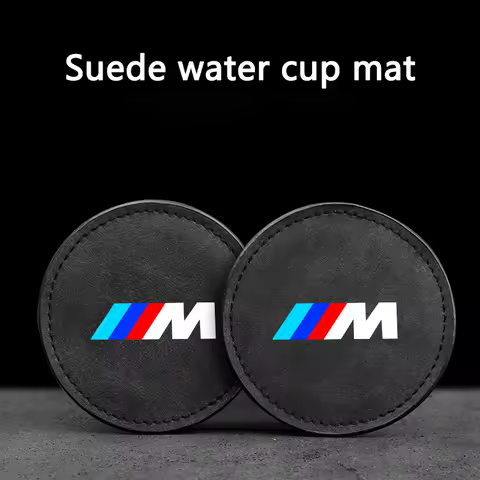 Car Cup Slot Non-Slip Mats Accessories 2Pcs Car Water Coaster For BMW M Performance E46 E90 E60 E87 