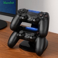 BLUEVELVET Dual USB Charger Stand, Plastic Black Controller Charger Dock, Practical with LED Fast Ch