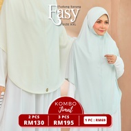 EASY (XXL) SARUNG INSTANT IRONLESS BERDAGU | TUDUNG SAIZ BIDANG 60-65 | PREMIUM COTTON | AWNING COTTON | UMRAH HAJI