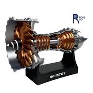 Turbofan Engine Model Aircraft Engine Kit DIY Assembly Model Toy Aircraft Engine Model Mechanical Sc