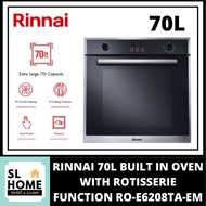{KL & Selangor Only}RINNAI RO-E6208TA-EM 70L LARGE CAPACITY BUILT IN OVEN WITH 8 FUNCTIONS