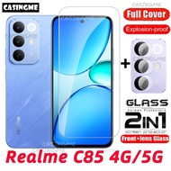 Tempered Glass Film 2 in 1 Screen Protector For RealmeC85 Realme C85 C85 C 85 C85x C85Pro Pro 4G 5G 