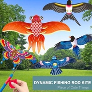 Dynamic Kite For Children Fishing Rod Kite Children's Outdoor Handheld Creative Kite