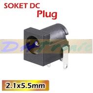 DC Socket 2.1x5.5mm Female Mount DIP PCB Power Socket Plug In Jack Socket Dc Jack 2.1mm PCB Mount BA