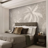 Custom 3D Wallpaper Living Room European Style Retro Tropical Rai