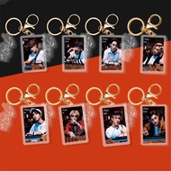 KPOP Stray Kids New Felix Hyunjin Gold keychain 5cm idol keychain Backpack bag decoration accessory