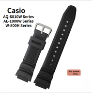 Silicone Watch Strap  Digital Watch Band for Casio AE-1000W AQ-S800 AQ-S810W W-800H Watch Accessorie